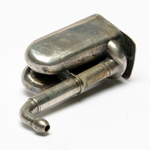 three quarter view of ear trumpet