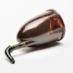 three quarter view of ear trumpet