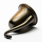 three quarter view of ear trumpet