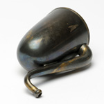 three quarter view of ear trumpet
