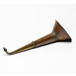 three quarter view of ear trumpet
