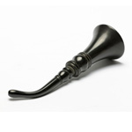 three quarter view of ear trumpet