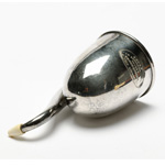 three quarter view of ear trumpet
