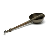 three quarter view of ear trumpet