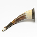three quarter view of ear trumpet