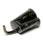 three quarter view of ear trumpet