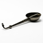 three quarter view of ear trumpet