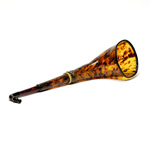 three quarter view of ear trumpet