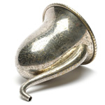three quarter view of ear trumpet