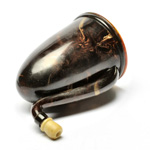 three quarter view of ear trumpet