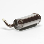 three quarter view of ear trumpet