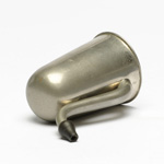 three quarter view of ear trumpet
