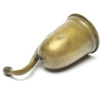 three quarter view of ear trumpet