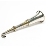 three quarter view of ear trumpet