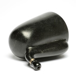 three quarter view of ear trumpet
