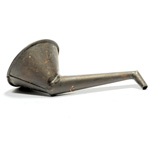 picture shows home-made ear trumpet