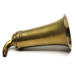 detail view of ear trumpet
