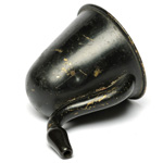 three quarter view of ear trumpet