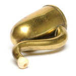 three quarter view of ear trumpet