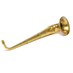 three quarter view of ear trumpet