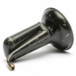 three quarter view of ear trumpet