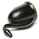 three quarter view of ear trumpet
