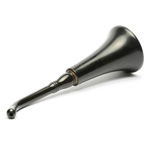 three quarter view of ear trumpet