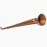 three quarter view of ear trumpet