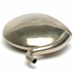 three quarter view of ear trumpet