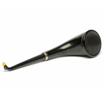 three quarter view of ear trumpet