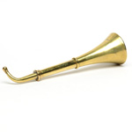 three quarter view of ear trumpet