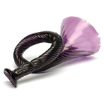 three quarter view of ear trumpet