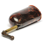 three quarter view of ear trumpet