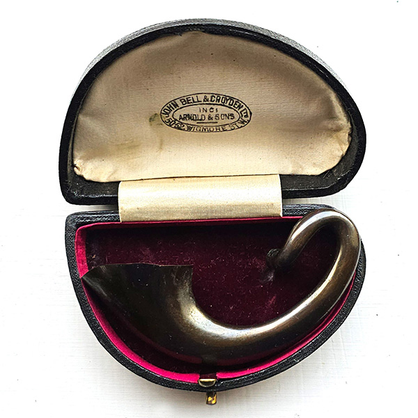 picture shows auricle ear trumpet @ EarTrumpets.co.uk