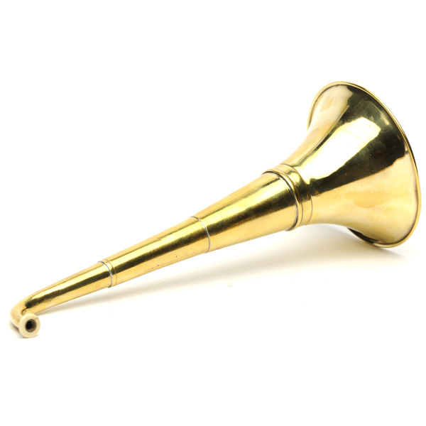 picture shows one piece ear trumpet @ EarTrumpets.co.uk
