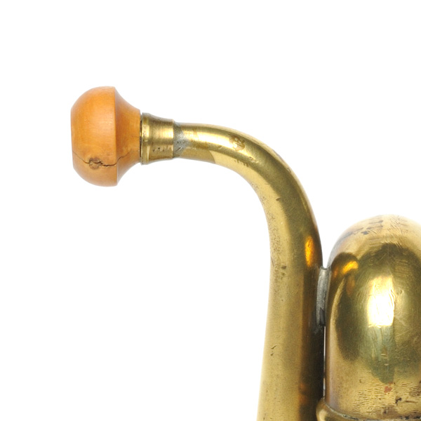 picture shows folded ear trumpet @ EarTrumpets.co.uk