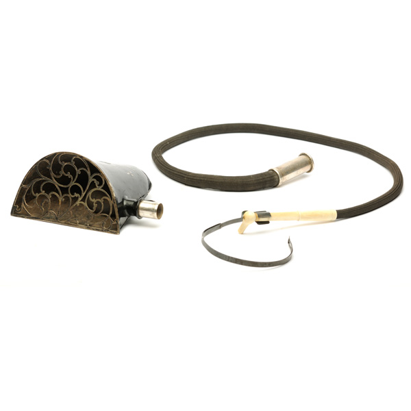 picture shows table top ear trumpet @ EarTrumpets.co.uk