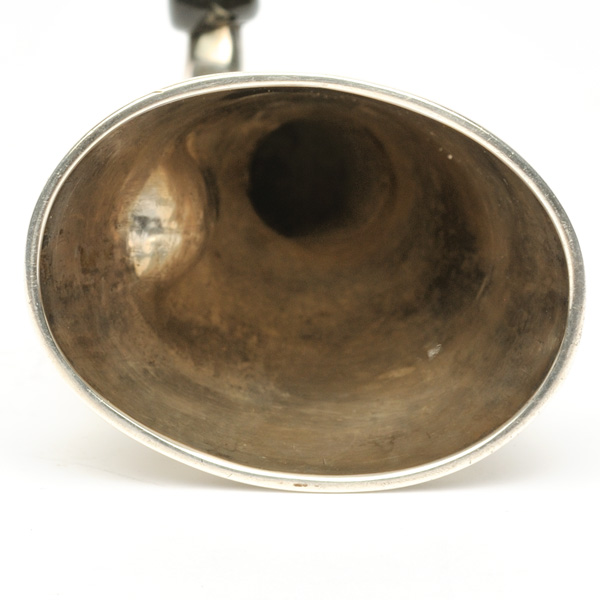 picture shows folded ear trumpet @ EarTrumpets.co.uk