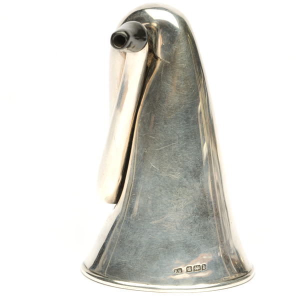 picture shows folded ear trumpet @ EarTrumpets.co.uk