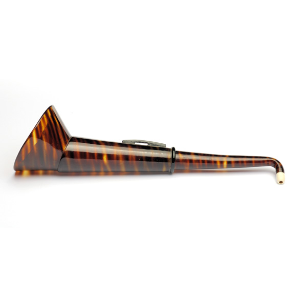 picture shows telescopic 2 pc ear trumpet @ EarTrumpets.co.uk