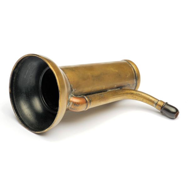 picture shows london dome ear trumpet @ EarTrumpets.co.uk
