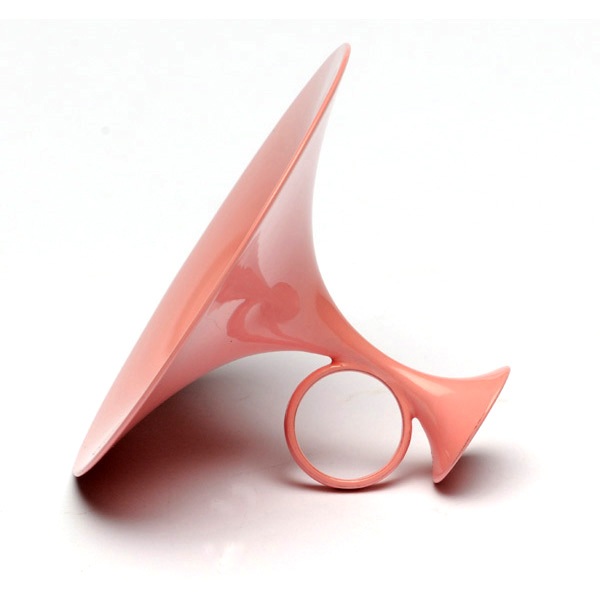 picture shows digitally printed ear trumpet @ EarTrumpets.co.uk