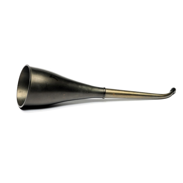 picture shows telescopic 2 pc ear trumpet @ EarTrumpets.co.uk