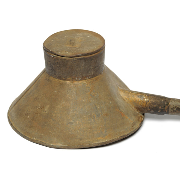 picture shows large dome ear trumpet @ EarTrumpets.co.uk
