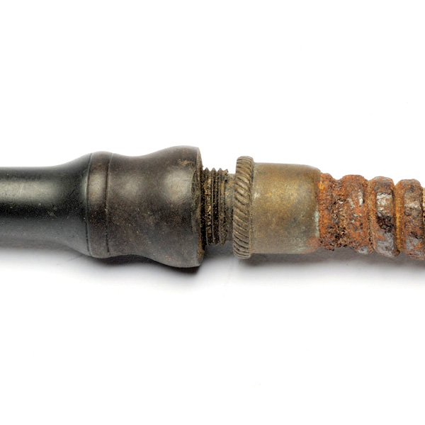 picture shows con tube ear trumpet @ EarTrumpets.co.uk