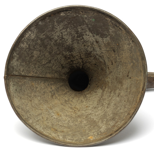 picture shows home-made ear trumpet @ EarTrumpets.co.uk
