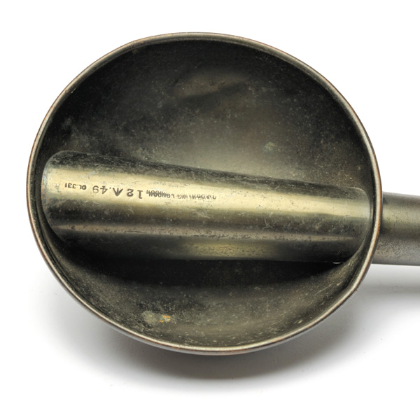 picture shows banjo ear trumpet @ EarTrumpets.co.uk