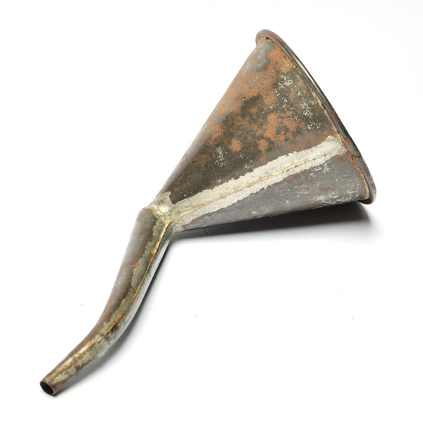 picture shows home-made ear trumpet @ EarTrumpets.co.uk