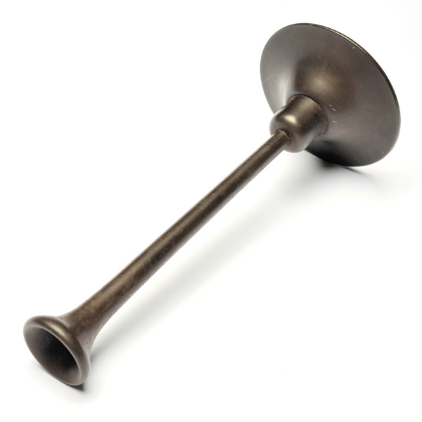 picture shows stethoscope ear trumpet @ EarTrumpets.co.uk