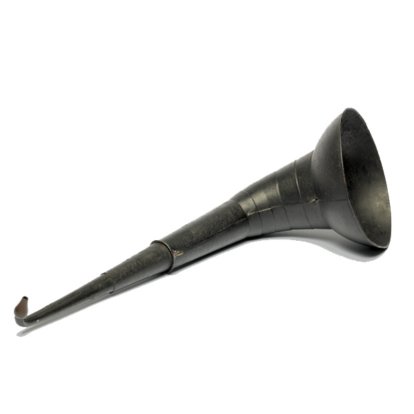 picture shows telescopic 2 pc ear trumpet @ EarTrumpets.co.uk